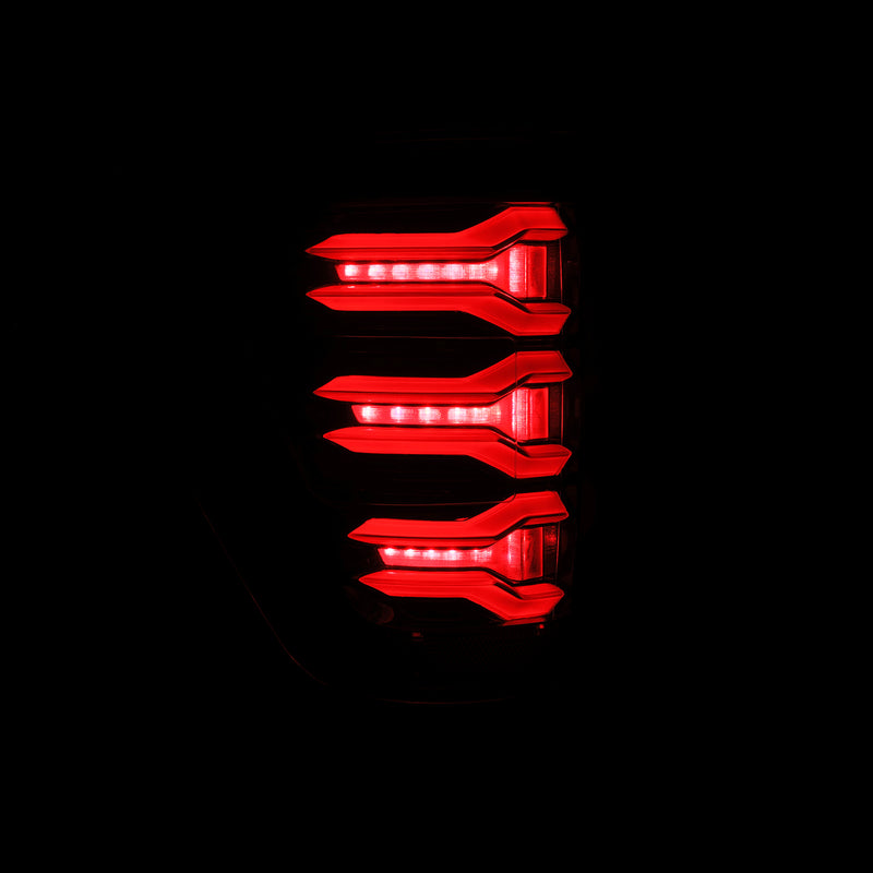 AlphaRex 21-22 Ford F150 LUXX-Series LED Tail Lights Alpha-Black