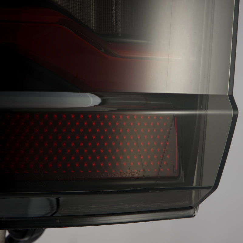 AlphaRex 21-22 Ford F150 LUXX-Series LED Tail Lights Black-Red