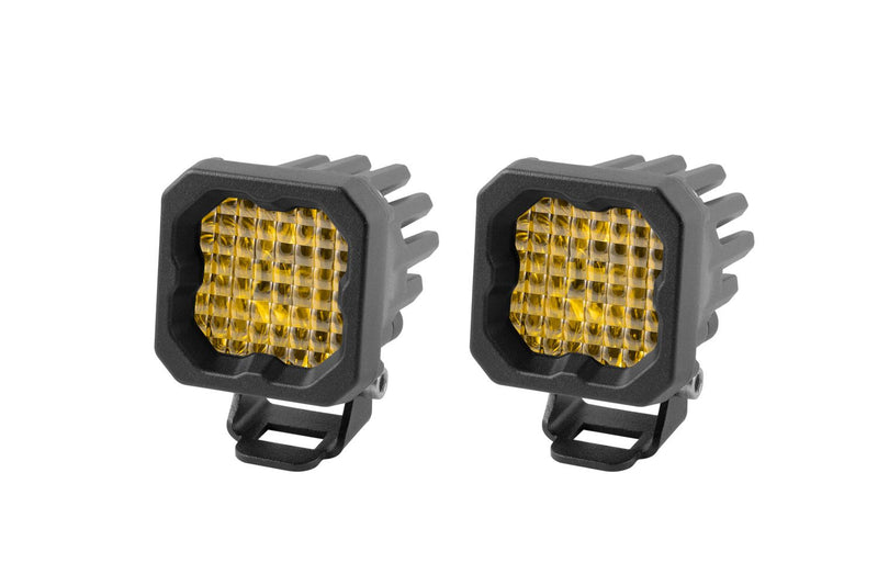 Diode Dynamics Stage Series C1 Yellow Pro Standard LED Pod (pair)
